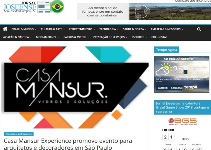 Casa Mansur no Jornal Joseense News