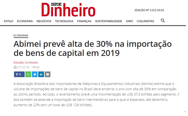 Abimei na revista IstoÉ Dinheiro