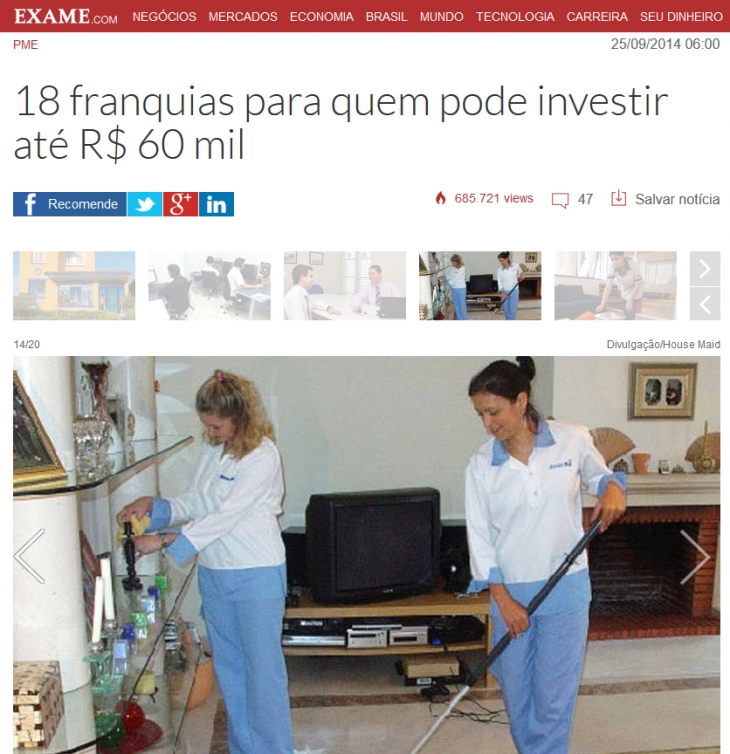 Exame publica matéria com a House Maid